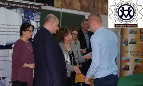 Stypendia dla uczniów klasy patronackiej w Zespole Szkół Mechanicznych w Grudziądzu od Hydro-Vacuum S.A 